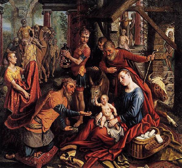 Pieter Aertsen The adoration of the Magi Spain oil painting art